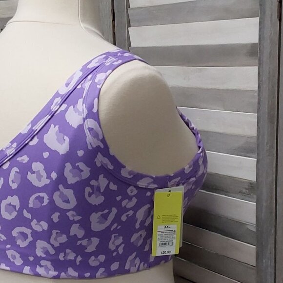 Light Support Brushed Sculpt Leopard Sports Bra | All in Motion | XXL - Picture 5 of 12